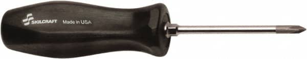 Ability One - #1, 3" OAL, Standard Phillips Screwdriver - 3" Blade Length, Round Shank, Ergonomic Handle - Exact Tooling