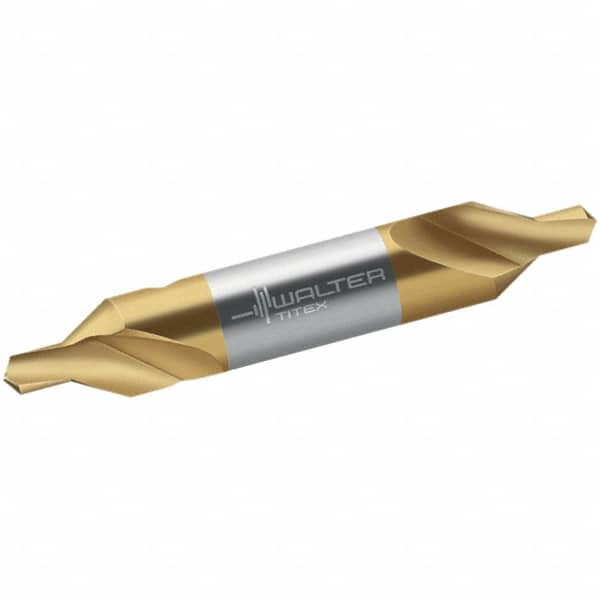 Walter-Titex - Metric Plain Cut 60° Incl Angle High Speed Steel Combo Drill & Countersink - Exact Tooling