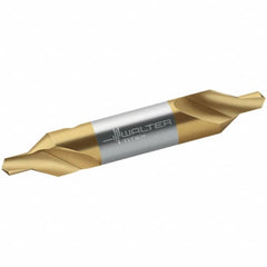 Walter-Titex - Metric Plain Cut 60° Incl Angle High Speed Steel Combo Drill & Countersink - Exact Tooling