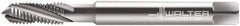 Walter-Prototyp - #4-40 UNC 3 Flute 2B Modified Bottoming Spiral Flute Tap - Powdered Metal, Bright Finish, 56mm OAL, Right Hand Flute, Right Hand Thread, Series 224102 - Exact Tooling