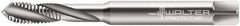 Walter-Prototyp - M10x1.50 Metric 3 Flute 6HX Modified Bottoming Spiral Flute Tap - Powdered Metal, Bright Finish, 100mm OAL, Right Hand Flute, Right Hand Thread, Series 204107 - Exact Tooling