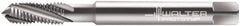 Walter-Prototyp - M2x0.40 Metric 3 Flute 6HX Modified Bottoming Spiral Flute Tap - Powdered Metal, Bright Finish, 45mm OAL, Right Hand Flute, Right Hand Thread, Series 204102 - Exact Tooling