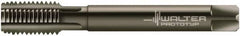 Walter-Prototyp - 7/8-9 UNC 2B 4 Flute Nitride/Oxide Finish Powdered Metal Straight Flute Machine Tap - Modified Bottoming, Right Hand Thread, 140mm OAL, 30mm Thread Length, Oversize - Exact Tooling
