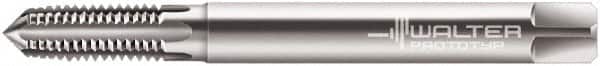 Walter-Prototyp - M5x0.80 Metric 6H 5 Flute Bright Finish Powdered Metal Straight Flute Machine Tap - Plug, Right Hand Thread, 70mm OAL, 16mm Thread Length, Oversize - Exact Tooling