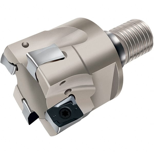 Walter - 40mm Cut Diam, 13mm Max Depth of Cut, Indexable Square Shoulder End Mill - Multiple Insert Styles, T36 Modular Connection, 90° Lead Angle, Through Coolant - Exact Tooling