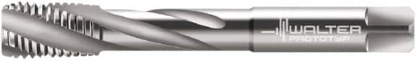 Walter-Prototyp - M12x1.75 Metric 4 Flute 6HX Modified Bottoming Spiral Flute Tap - Powdered Metal, Bright Finish, 110mm OAL, Right Hand Flute, Right Hand Thread, Series 204607 - Exact Tooling
