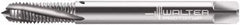 Walter-Prototyp - 3/8-24 UNJF 3 Flute 3B Modified Bottoming Spiral Flute Tap - Powdered Metal, Bright Finish, 100mm OAL, Right Hand Flute, Right Hand Thread, Series 234101 - Exact Tooling