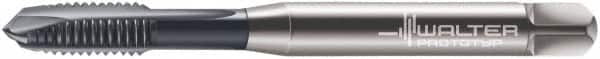 Walter-Prototyp - M6x1.00 Metric, 3 Flute, TiCN Finish, Powdered Metal Spiral Point Tap - Plug Chamfer, Right Hand Thread, 80mm OAL, 15mm Thread Length, 6mm Shank Diam, 6H Class of Fit, Series 7021366 - Exact Tooling