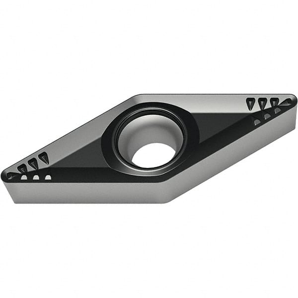 Walter - VCMT332 RP4 Grade WPP30S Carbide Turning Insert - TiCN/Al2O3/TiN Finish, 35° Diamond, 3/8" Inscr Circle, 3/16" Thick, 1/32" Corner Radius - Exact Tooling