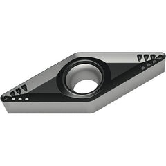 Walter - VCMT332 RP4 Grade WPP30S Carbide Turning Insert - TiCN/Al2O3/TiN Finish, 35° Diamond, 3/8" Inscr Circle, 3/16" Thick, 1/32" Corner Radius - Exact Tooling