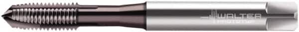 Walter-Prototyp - M5x0.80 Metric, 3 Flute, Hardlube Finish, Powdered Metal Spiral Point Tap - Plug Chamfer, Left Hand Thread, 70mm OAL, 13mm Thread Length, 6mm Shank Diam, 6HX Class of Fit, Series EP2021382 - Exact Tooling