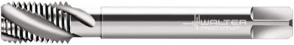 Walter-Prototyp - M10x1.50 Metric 2 Flute 6H Modified Bottoming Spiral Flute Tap - Cobalt, Bright Finish, 100mm OAL, Right Hand Flute, Right Hand Thread, Series N20566 - Exact Tooling