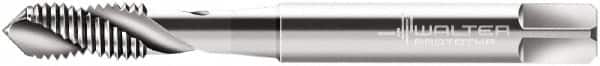 Walter-Prototyp - M3x0.50 Metric 2 Flute 6H Modified Bottoming Spiral Flute Tap - Cobalt, Bright Finish, 56mm OAL, Right Hand Flute, Right Hand Thread, Series N20516 - Exact Tooling