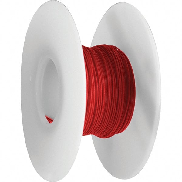 OK Industries - 30 AWG, 1 Strand, 304 m OAL, Copper Hook Up Wire - Red Kynar Jacket - Exact Tooling