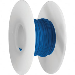 OK Industries - 28 AWG, 1 Strand, 30.4 m OAL, Copper Hook Up Wire - Blue Kynar Jacket, 0.024" Diam - Exact Tooling