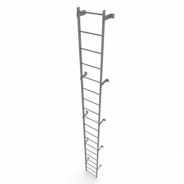TRI-ARC - Rolling & Wall Mounted Ladders & Platforms Type: Fixed Ladder Style: Safety Cage - Exact Tooling