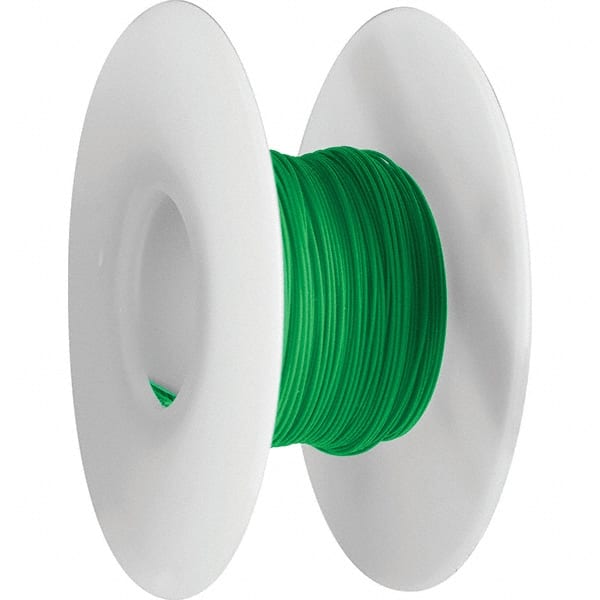 OK Industries - 30 AWG, 1 Strand, 30.4 m OAL, Copper Hook Up Wire - Green Kynar Jacket - Exact Tooling