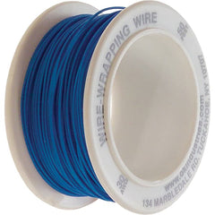 OK Industries - 30 AWG, 1 Strand, 15.2 m OAL, Copper Hook Up Wire - Blue Kynar Jacket - Exact Tooling