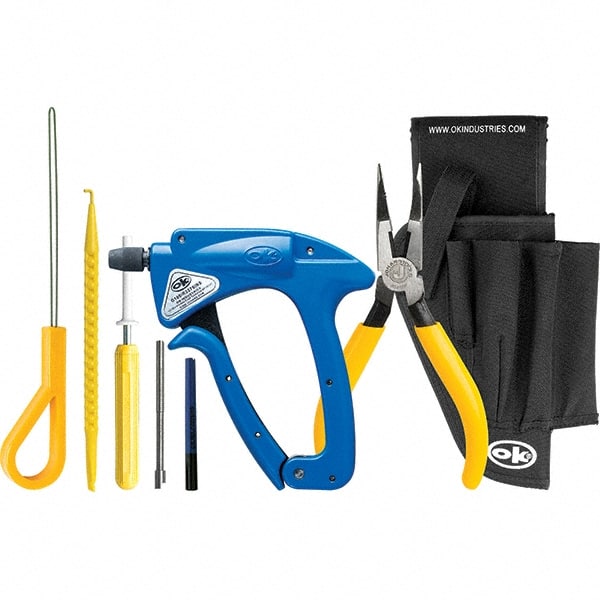 Jonard Tools - 24 to 22 AWG Compatible Wire, Plastic and Steel Wire Wrapping and Unwrapping Tool Kit - 8 Piece, Insulated - Exact Tooling