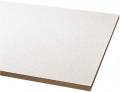 Armstrong World - 24" Long x 24" Wide, Wet-Formed Mineral Fiber Ceiling Tile - ASTM E1264 Specification, White - Exact Tooling