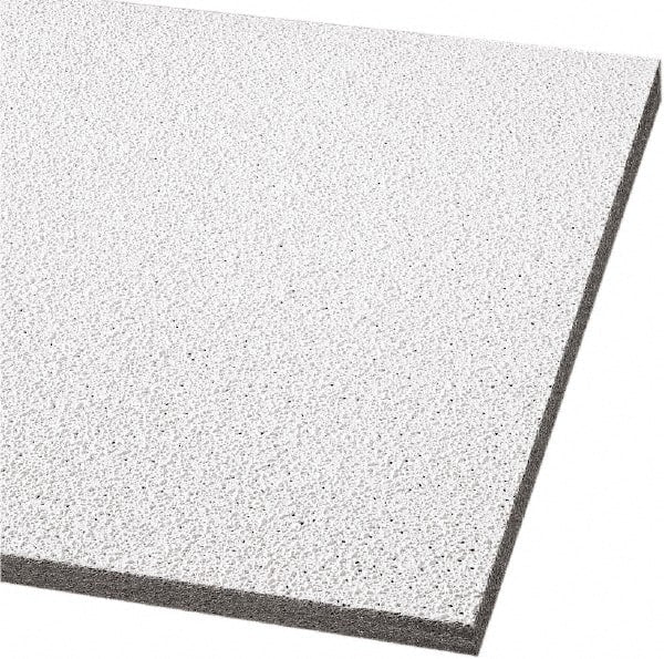 Armstrong World - 24" Long x 24" Wide, Wet-Formed Mineral Fiber Ceiling Tile - ASTM E1264 Specification, White - Exact Tooling