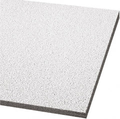 Armstrong World - 24" Long x 24" Wide, Wet-Formed Mineral Fiber Ceiling Tile - ASTM E1264 Specification, White - Exact Tooling