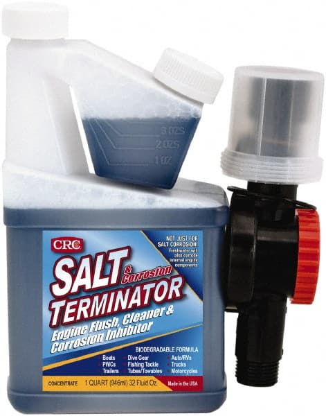 CRC - Water-Based Solution Engine Flush, Cleaner and Corrosion Inhibitor - 32 Ounce Bottle, 32° F Freezing Point - Exact Tooling