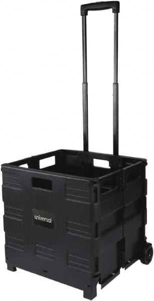 Safco - 1 Compartment, 18-1/4" Wide x 39-3/8" High x 15" Deep, Portable File Boxes - Plastic, Black - Exact Tooling