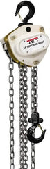 Jet - 1,100 Lb Lifting Capacity, 20' Lift Height, Hand Hoist - Made from Chain - Exact Tooling