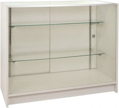 ECONOCO - 2 Shelf Visible Storage Cabinet - Melamine, 70" Wide x 20" Deep x 38" High, White - Exact Tooling