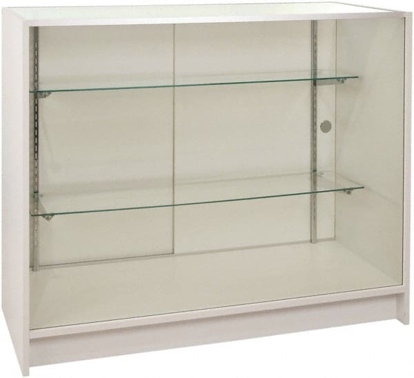 ECONOCO - 2 Shelf Visible Storage Cabinet - Melamine, 48" Wide x 20" Deep x 38" High, White - Exact Tooling