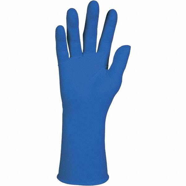KleenGuard - Size 2XL, 12" Long, 12 mil Thick, Supported, Neoprene/Nitrile Chemical Resistant Gloves - Textured Finish, Straight Cuff, Blue - Exact Tooling
