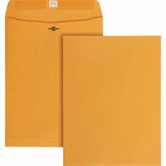 Quality Park - Mailers, Sheets & Envelopes; Type: Clasp Envelope ; Style: Clasp w/Gummed Flap ; Width (Inch): 12 ; Length (Inch): 9 ; Box Quantity: 250 ; Size: 9 x 12 - Exact Tooling