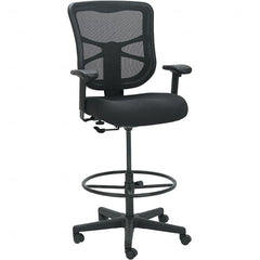 ALERA - 51-5/8" High Stool - 25.63" Wide x 26" Deep, Fabric Mesh Seat, Black - Exact Tooling