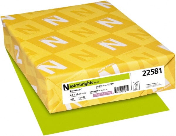 Neenah Paper - 8-1/2" x 11" Terra Green Colored Copy Paper - Use with Laser Printers, Inkjet Printers, Copiers - Exact Tooling