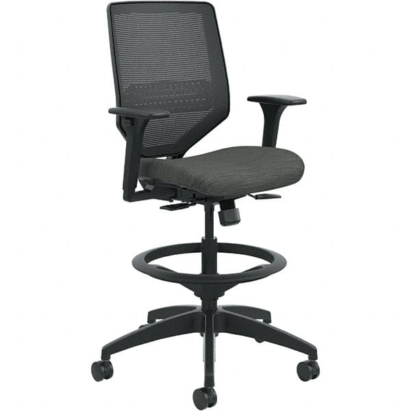 Hon - 53" High Mid Back Chair - 29-3/4" Wide x 28-3/4" Deep, Fabric Mesh Seat, Ink - Exact Tooling