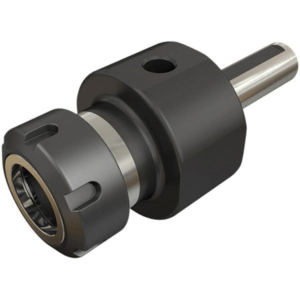 Iscar - 1mm to 13mm Capacity, 63mm Projection, Straight Shank, ER20 Collet Chuck - 128mm OAL, 20mm Shank Diam - Exact Tooling