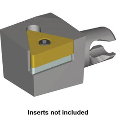 Kennametal - Right Hand Cut, Size KM16, TN.. Insert Compatiblity, Modular Turning & Profiling Cutting Unit Head - 10mm Ctr to Cutting Edge, 20mm Head Length, Series KM Micro - Exact Tooling