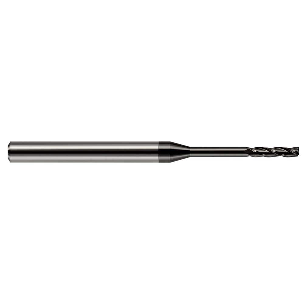 Harvey Tool - 1/64", 1.9mm LOC, 1/8" Shank Diam, 2-1/2" OAL, 3 Flute Solid Carbide Square End Mill - Exact Tooling