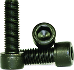 M10 - 1.50 x 75mm - Black Finish Heat Treated Alloy Steel - Cap Screws - Socket Head - Exact Tooling