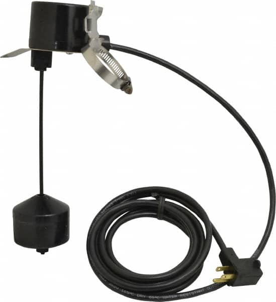 Little Giant Pumps - 115/230 AC Volt, Piggyback Vertical Mechanical Float Switch, Sump, Sew and Eff, Float Switch - 10 Ft. Cord Length, 1/5 HP, PVC, 13 Amperage Rating, For Use with Universal - Exact Tooling