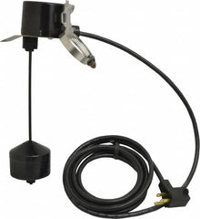 Little Giant Pumps - 115/230 AC Volt, Piggyback Vertical Mechanical Float Switch, Sump, Sew and Eff, Float Switch - 10 Ft. Cord Length, 1/5 HP, PVC, 13 Amperage Rating, For Use with Universal - Exact Tooling