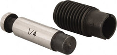 Value Collection - 1/4" Round Punch & Die Set - 1-3/4" Deep, Includes Hand Punch Set, for Use with Select Brand Punch & Die Set (MSC #06512990) - Exact Tooling