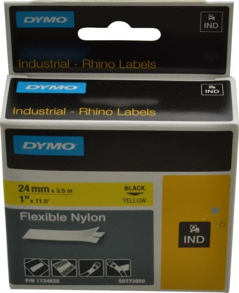 Rhino - 450,732" Long, Yellow Flexible Nylon Self Laminating Label - For RHINO 6000 or RHINO 6500 - Exact Tooling