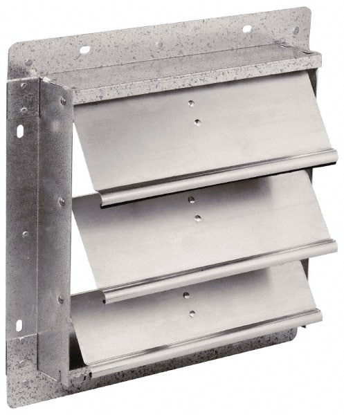 Fantech - 24-1/2 x 24-1/2" Square Wall Dampers - 25" Rough Opening Width x 25" Rough Opening Height, For Use with 1SDE24, 1MDE24, 1HDE24, 2VLD24, 2VHD24, 2DRV24, 2STV24, 2CAV24 - Exact Tooling