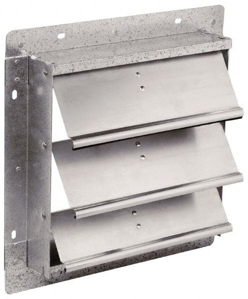 Fantech - 42-1/2 x 42-1/2" Square Wall Dampers - 43" Rough Opening Width x 43" Rough Opening Height, For Use with 1SDE42, 1MDE42, 1HDE42 - Exact Tooling