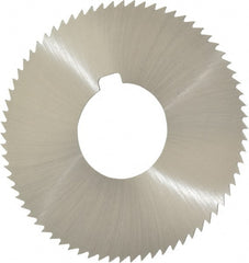 Value Collection - 2-3/4" Diam x 0.032" Blade Thickness x 1" Arbor Hole Diam, 72 Tooth Slitting and Slotting Saw - Arbor Connection, Right Hand, Uncoated, High Speed Steel, Concave Ground, Contains Keyway - Exact Tooling