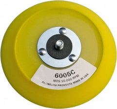 Made in USA - 5" Diam Hook & Loop Disc Backing Pad - Medium Density, 10,000 RPM - Exact Tooling