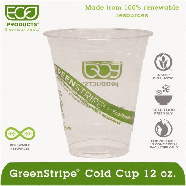 ECO PRODUCTS - Renewable & Compostable Cold Cups - 12 oz - Clear - Exact Tooling