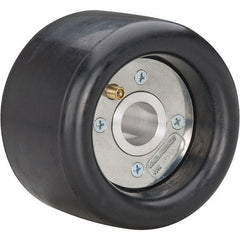 Dynabrade - 5" Wheel OD, 3-1/2" Wheel Width, 3,500 RPM, Aluminum, Pneumatic Wheel with Hub - 15-1/2" Long x 3-1/2" Wide, 1/2" Wheel Arbor Hole - Exact Tooling